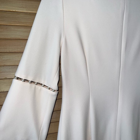 NWOT Calvin Klein Split Pearl Sheath Dress Soft Pink Blossom sz 10 - Picture 8 of 11